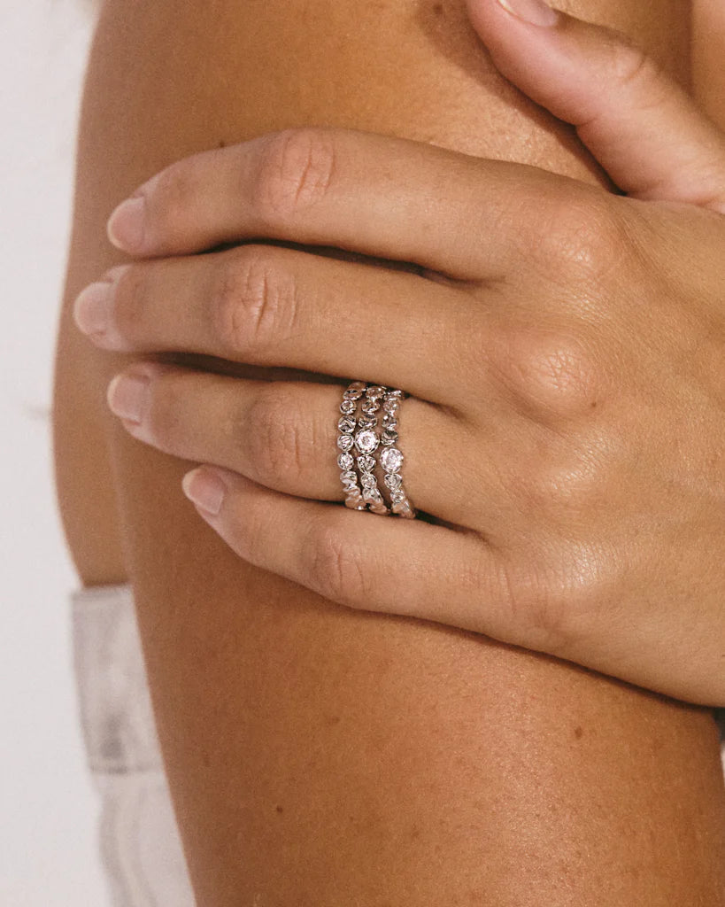 The Ecletic Stud Ring Set of 3