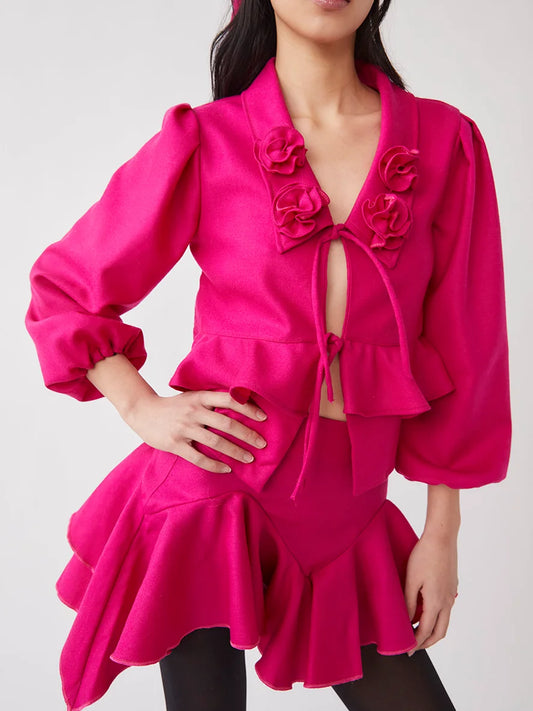 Lea Wool Blend Blouse