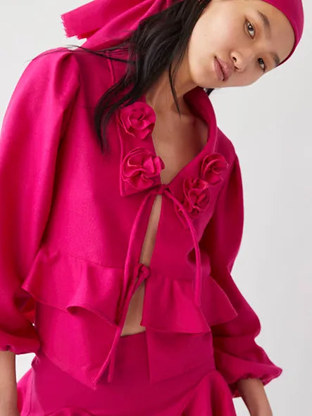 Lea Wool Blend Blouse