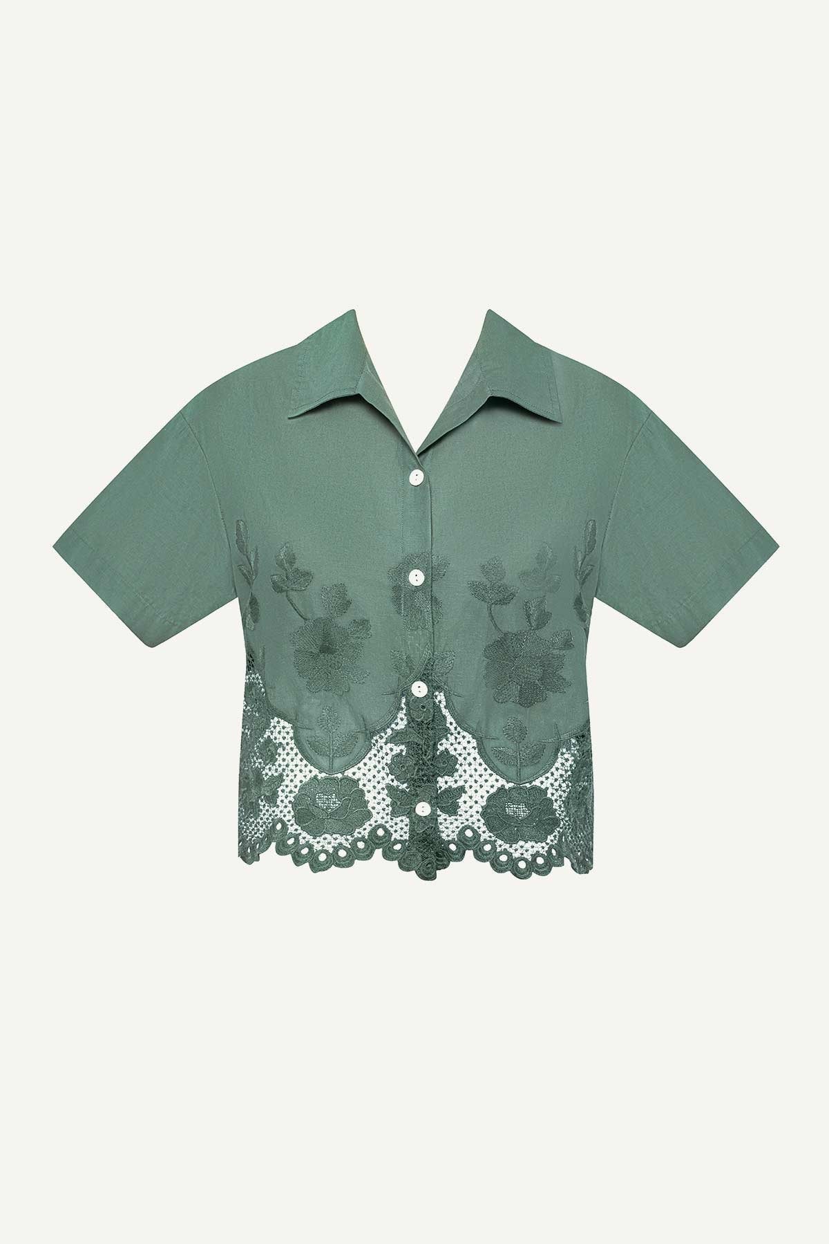 Flora Cropped Shirt
