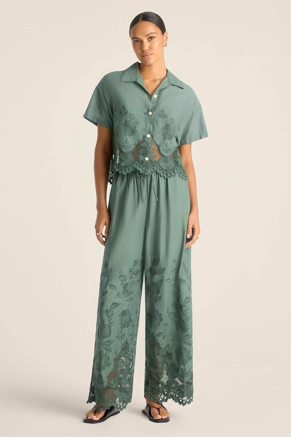 Flora Cropped Shirt