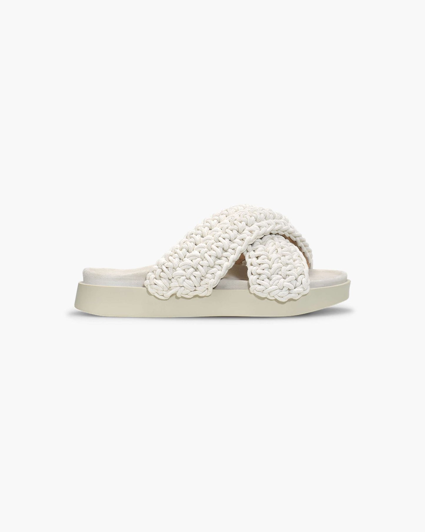 Woven White Slide