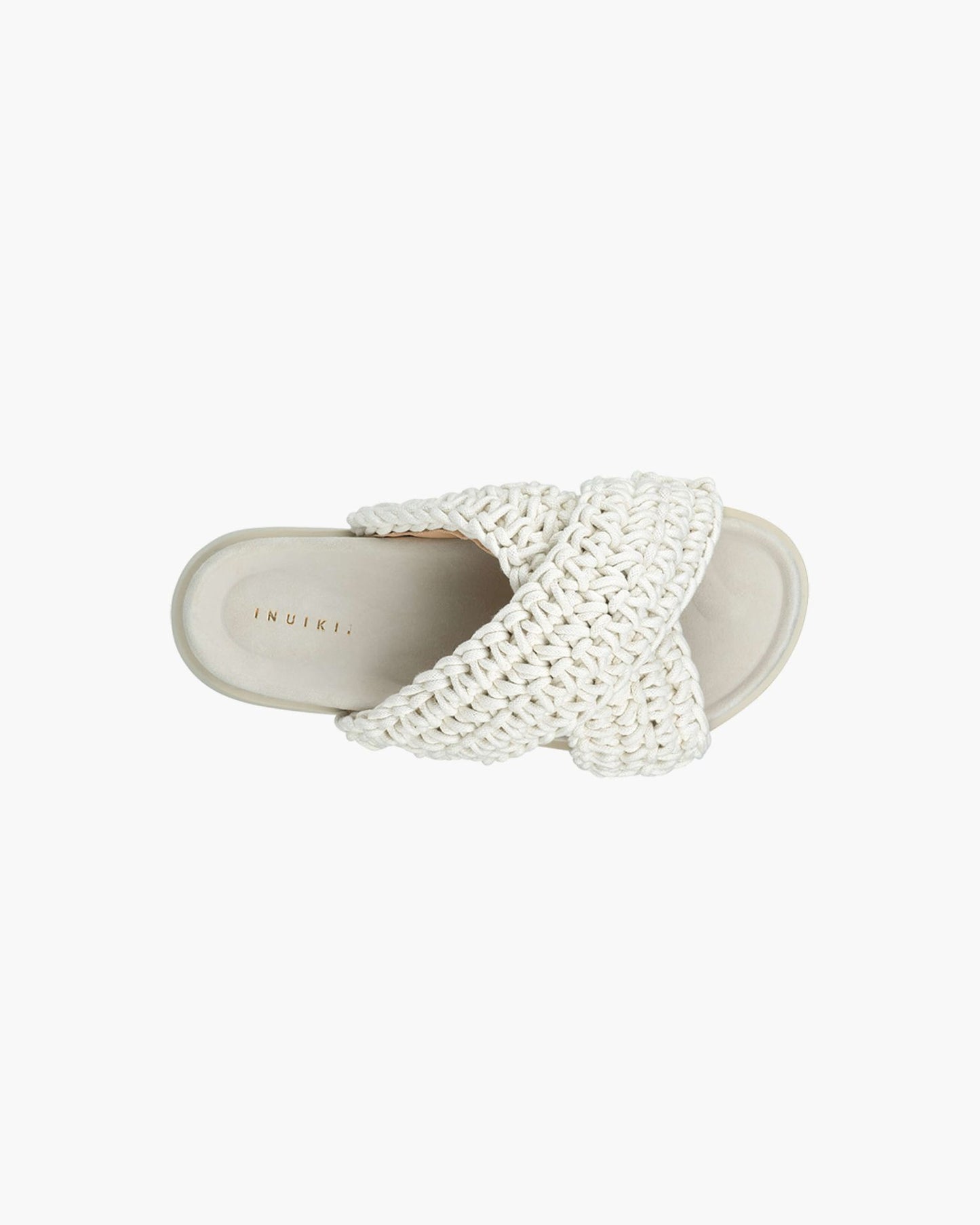 Woven White Slide