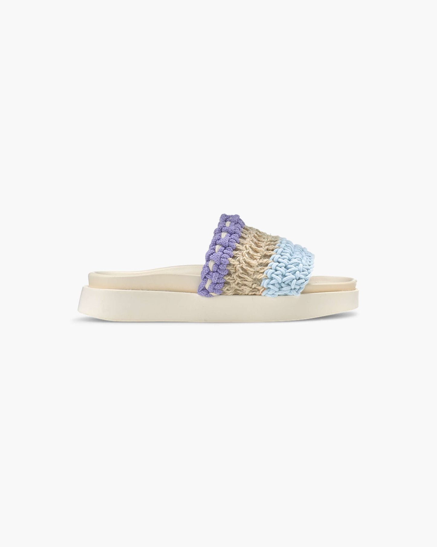 Loose Knitted Slide Lila