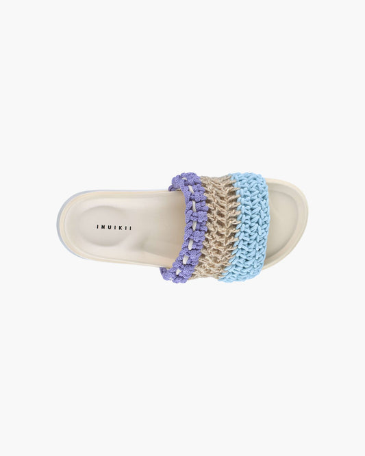 Loose Knitted Slide Lila