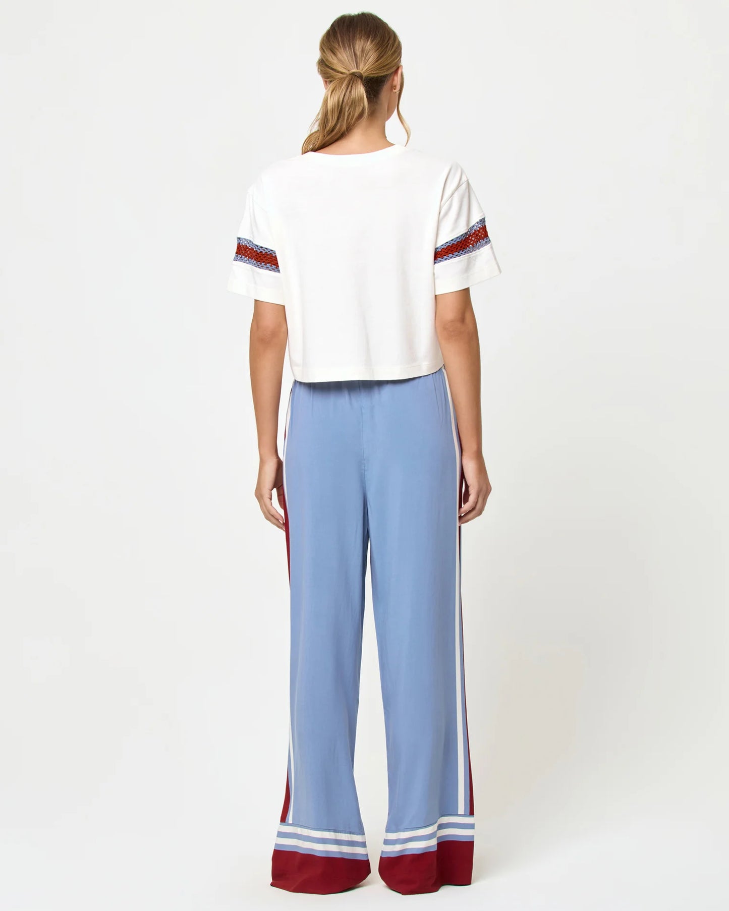 CORE TOP in Chambray/Dusty Fig