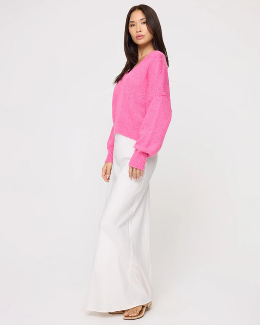 Icon Pullover in Bubblegum Pink