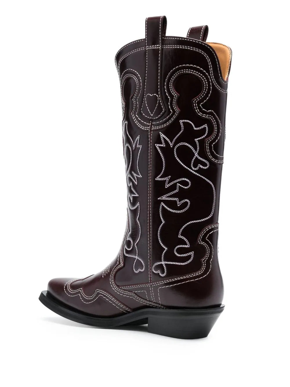 Mid Shaft Embroidered Western Boot