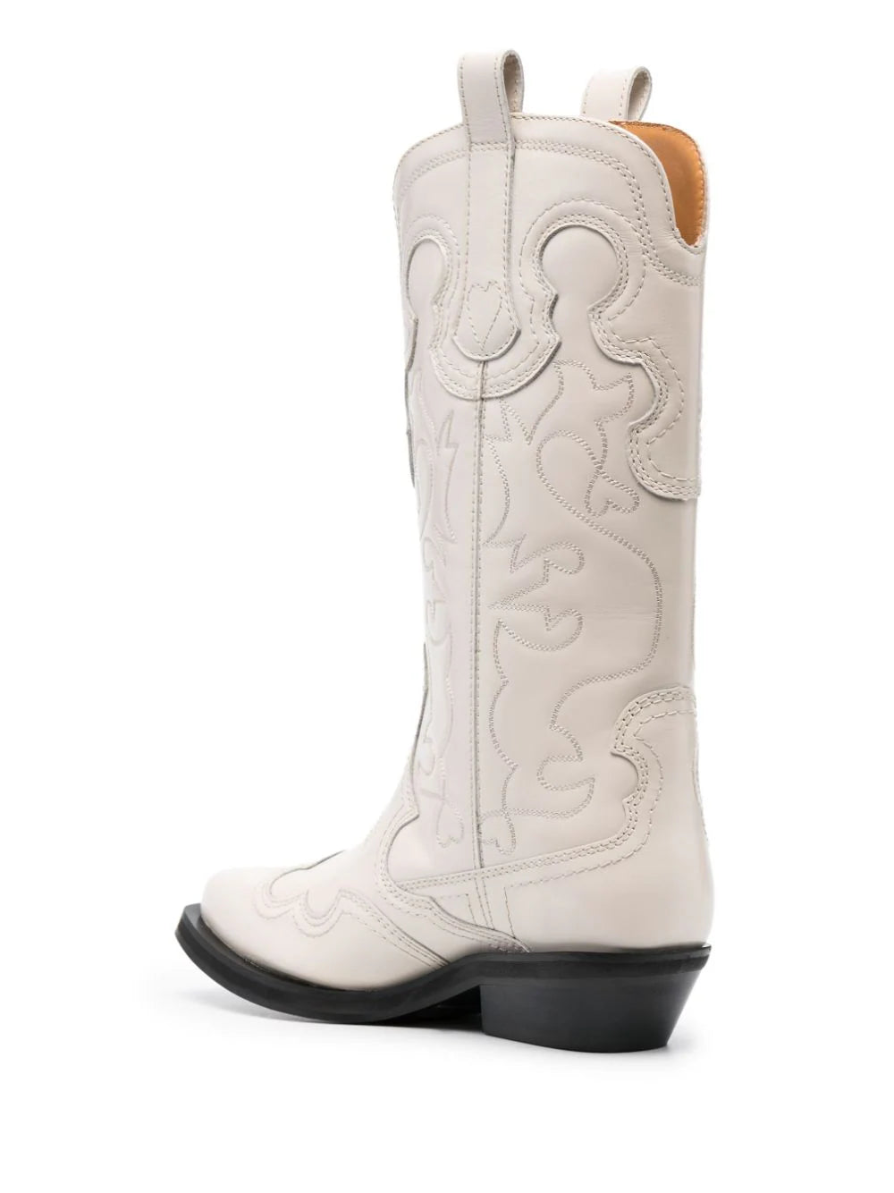 Mid Shaft Embroidered Western Boot