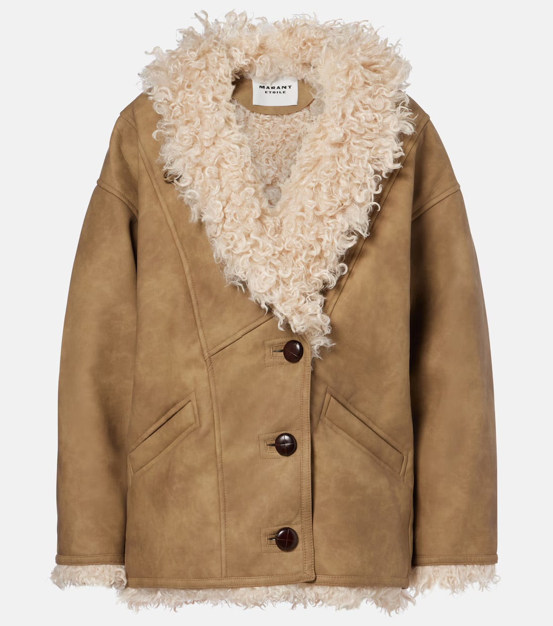 Clea Coat in Taupe