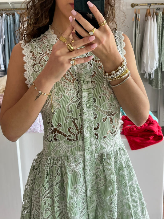 Gaia Maxi Dress in Green