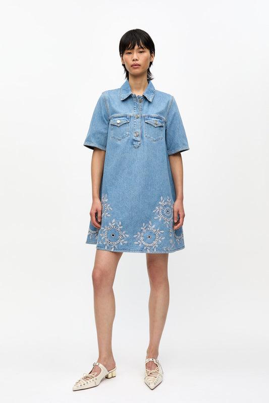 Broderie Anglaise Mini Dress