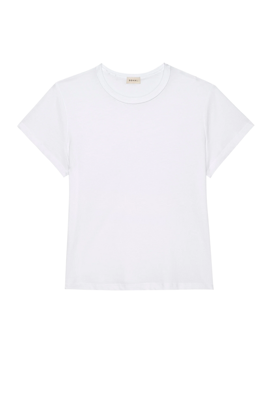 The Jersey Tee in Powder White