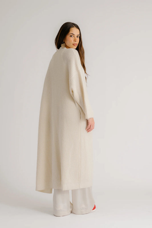 CEDAR C SLOUCHY DUSTER in Gardenia