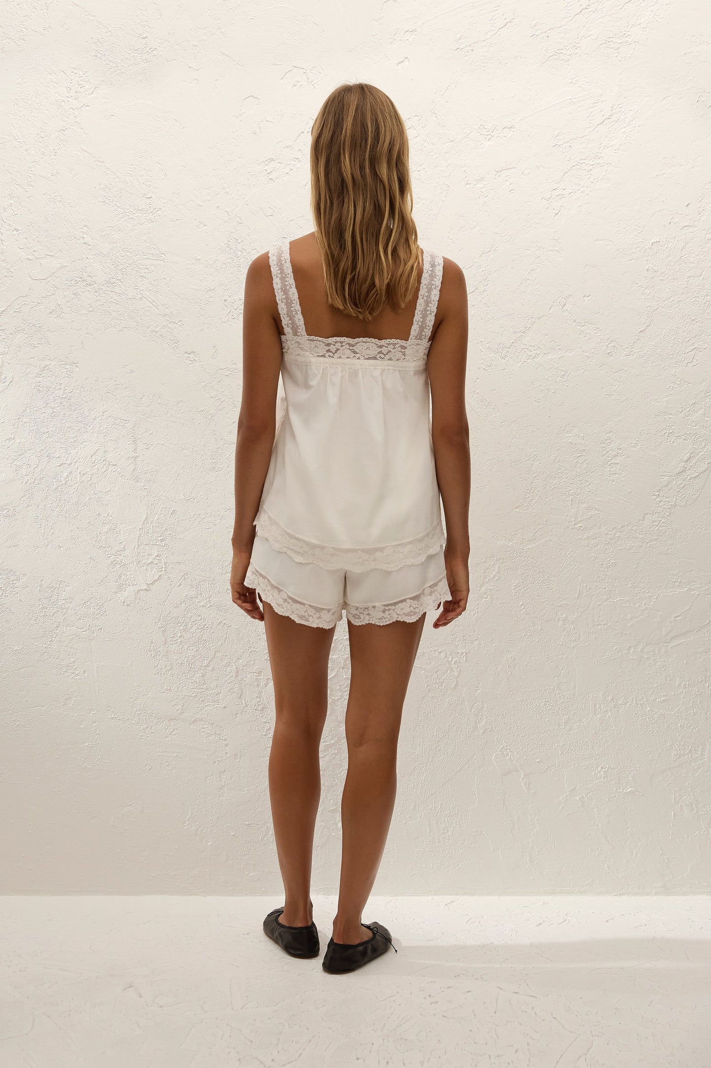 CRISTINA TOP in Mila Lace Ivory