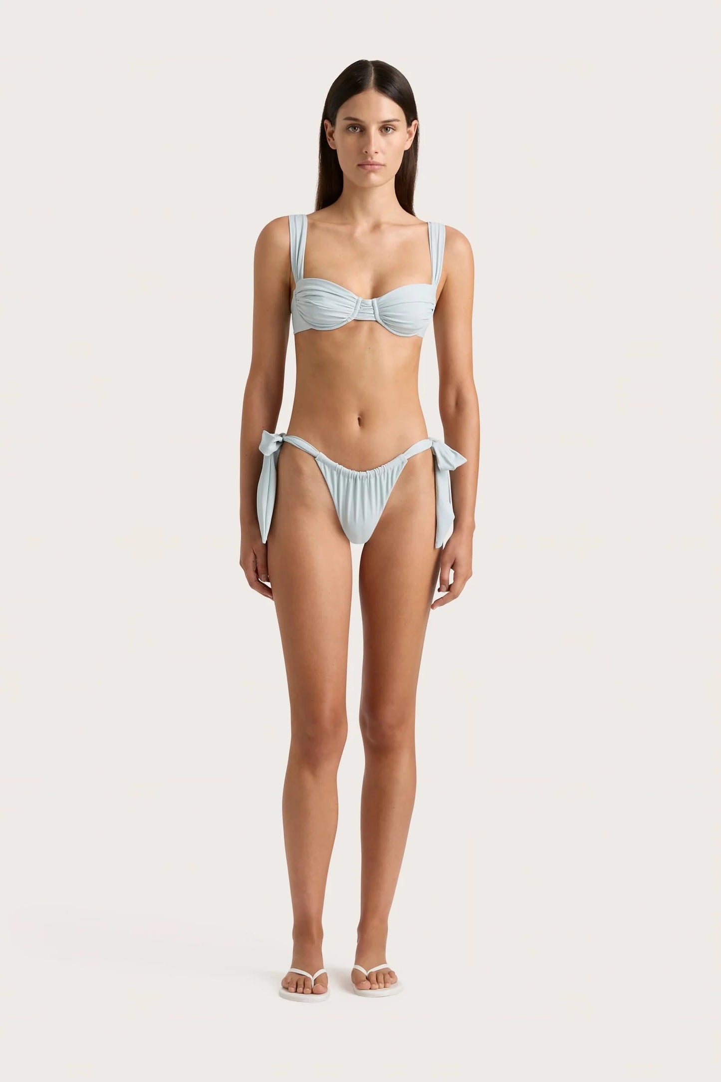 Sol Bikini Top in Sky Blue
