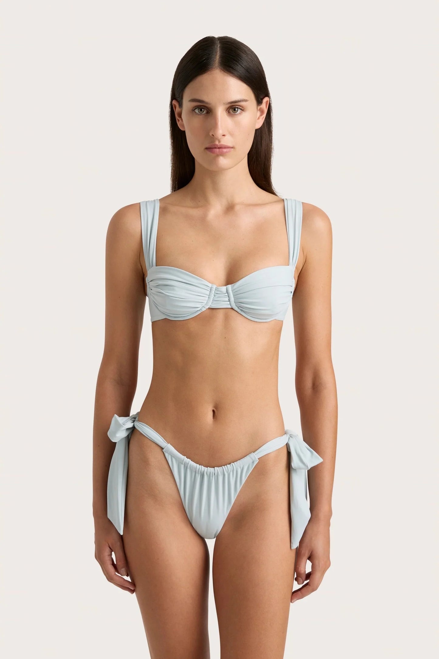 Sol Bikini Top in Sky Blue