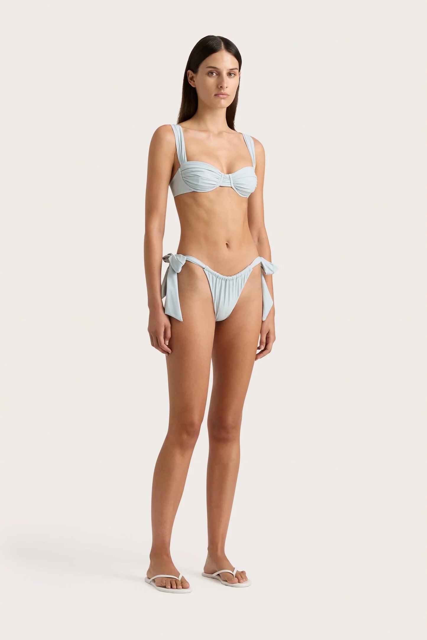 Sol Bikini Top in Sky Blue