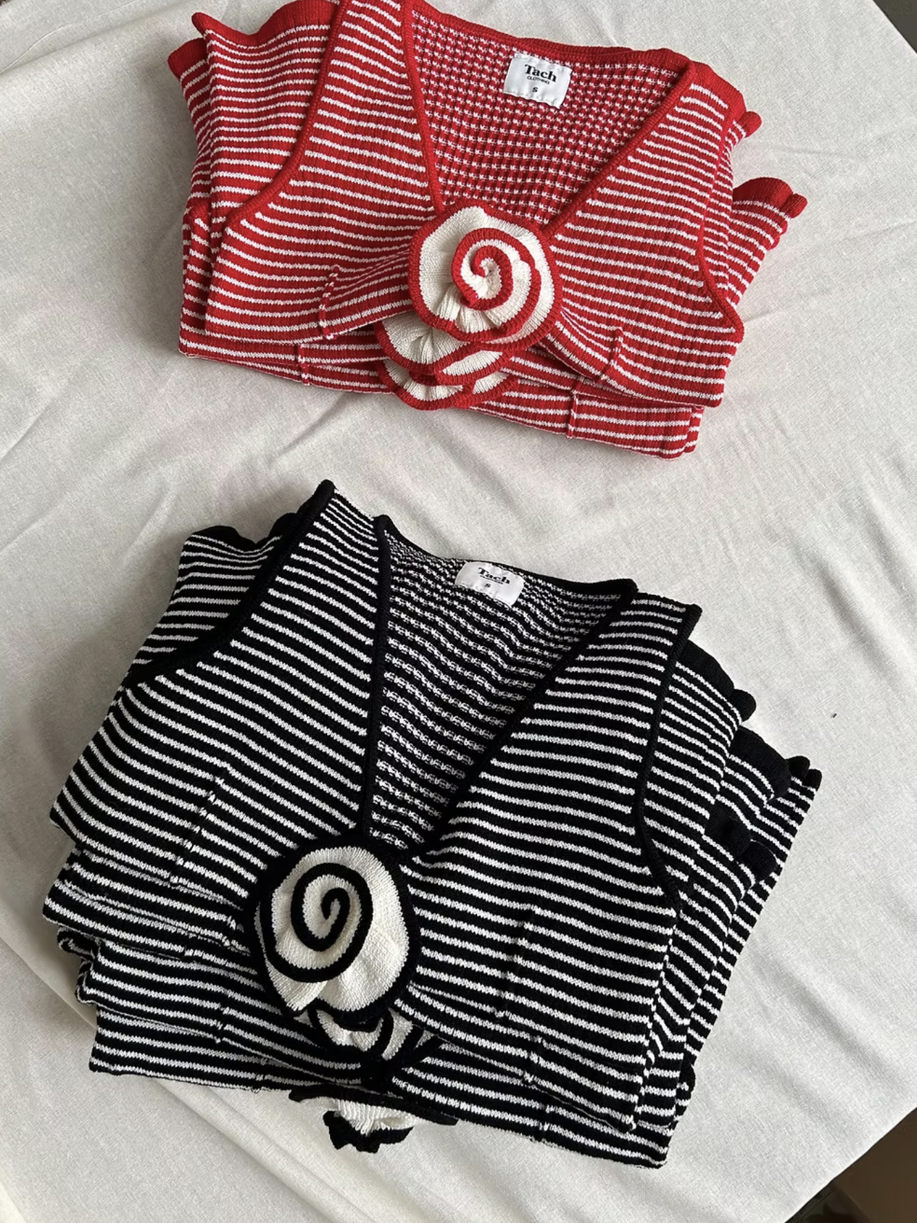 Aquiles Knitted Top Black Stripes