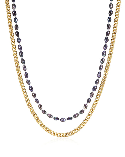 The Pearl Chain Necklace Set