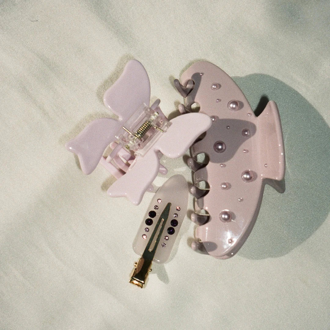One Big Effing Claw Clip in Pink Pearl