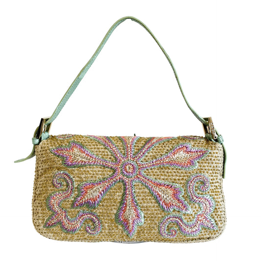 Limited Edition Embroidered Beaded Baguette
