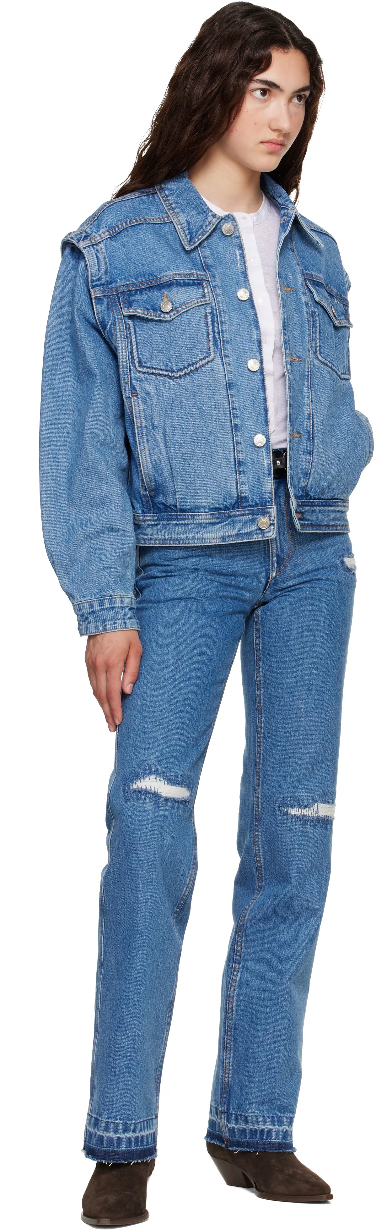ZYMA JACKET in Light Blue