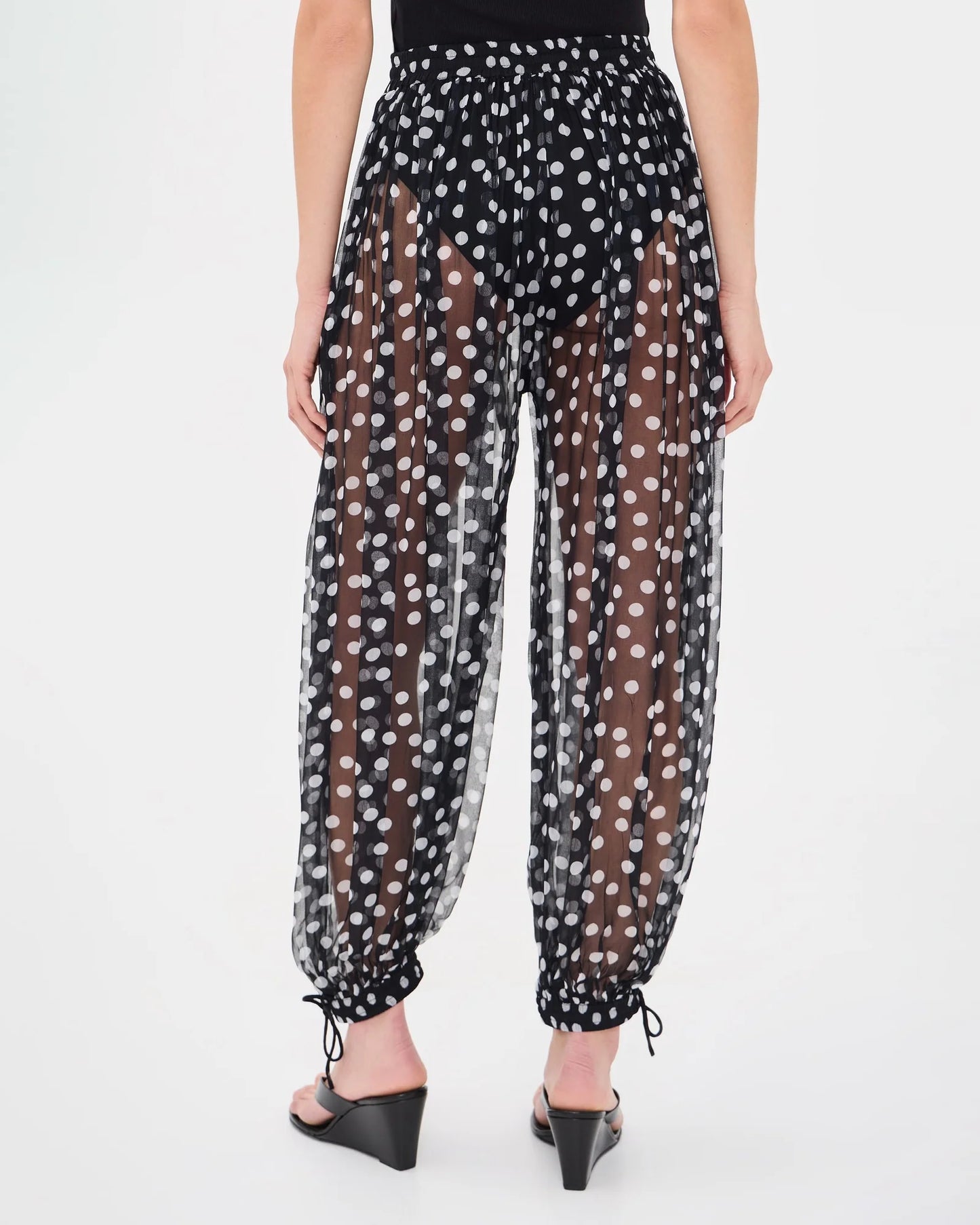 Ballon Pants Polka in Black Polka