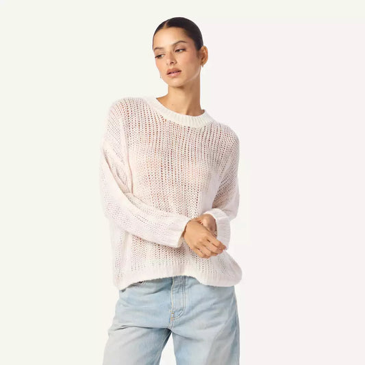 Sheyla Slouchy Open Knit in Mallow Multi