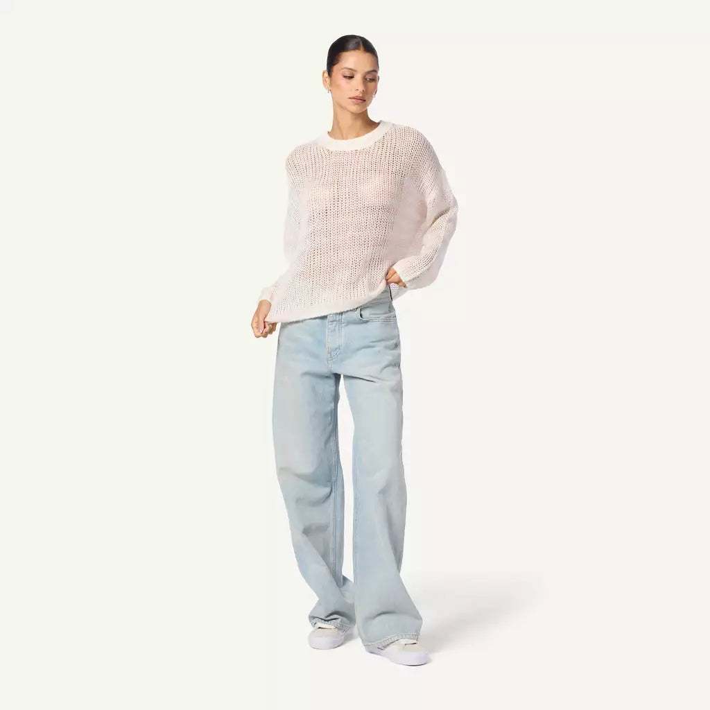 Sheyla Slouchy Open Knit in Mallow Multi