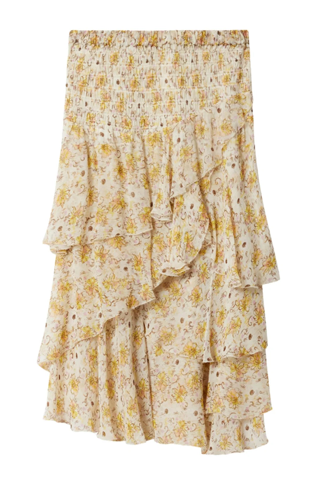 BRIGITTE SKIRT in Light Yellow/Ecru