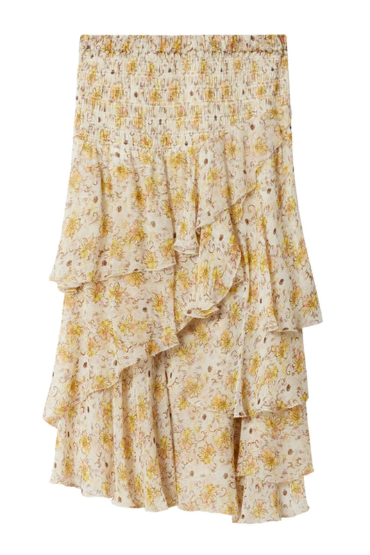 BRIGITTE SKIRT in Light Yellow/Ecru
