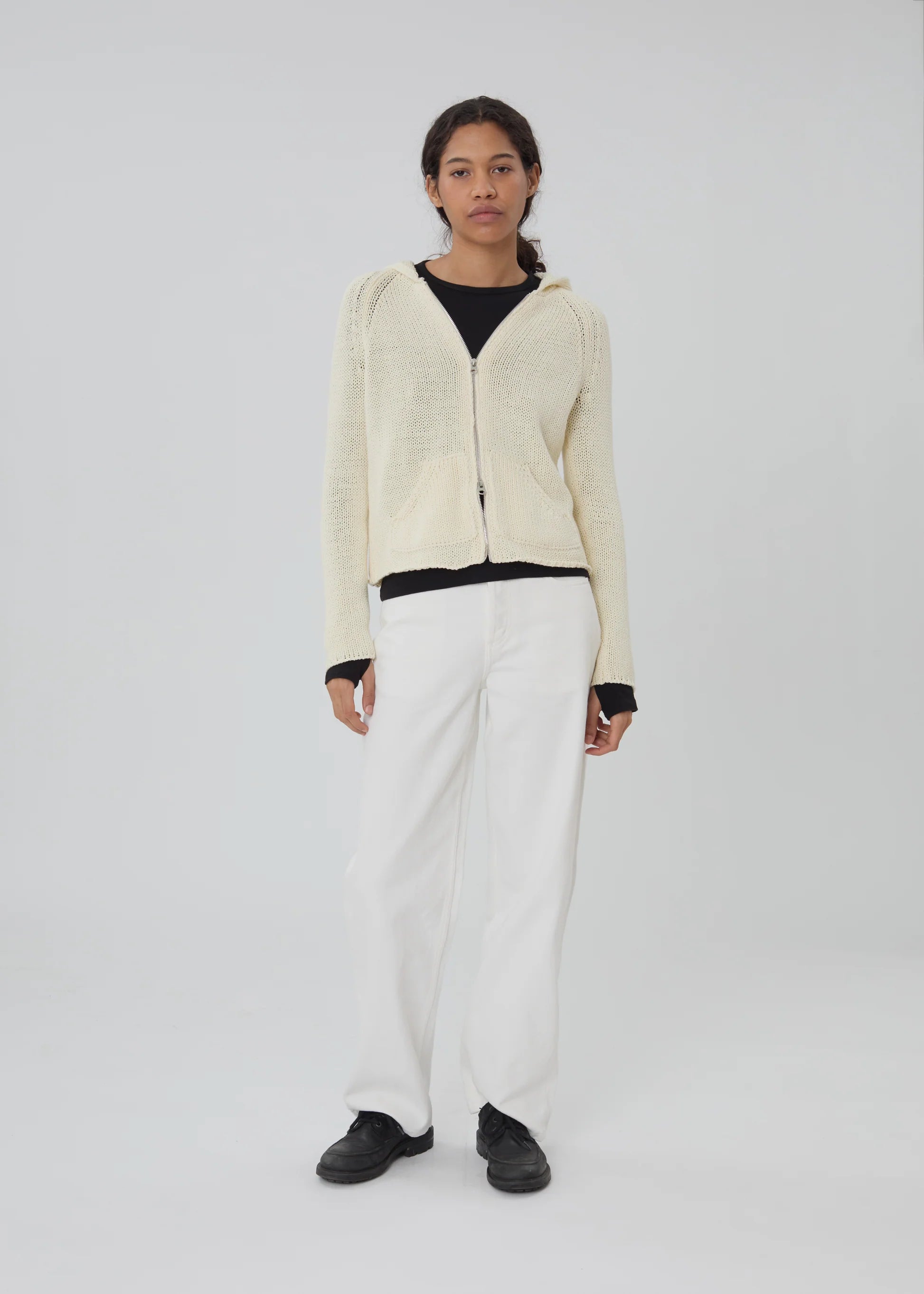 aaaBEAR ZIP UP IN STONE