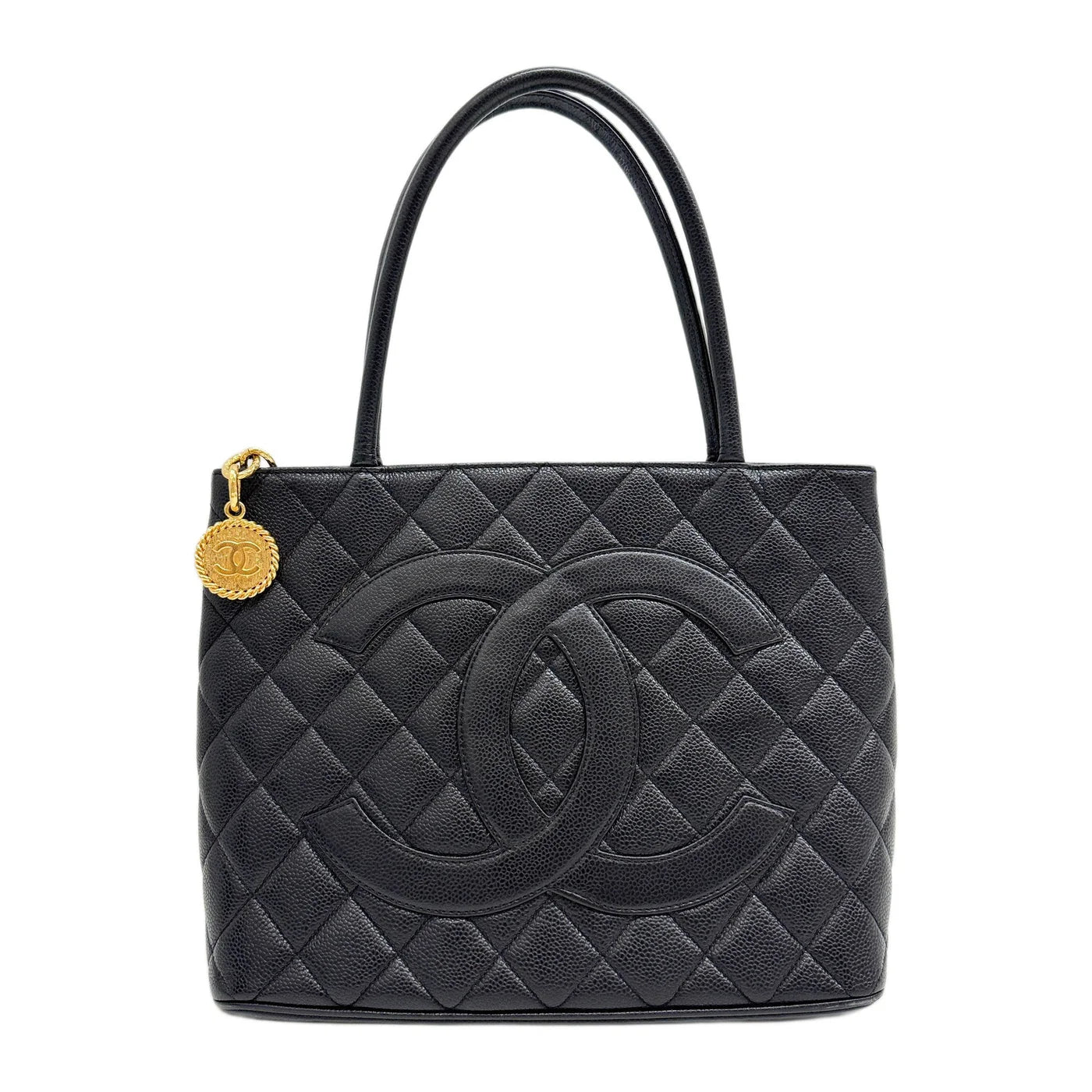 Médaillon 2000-2002 Black Leather Tote