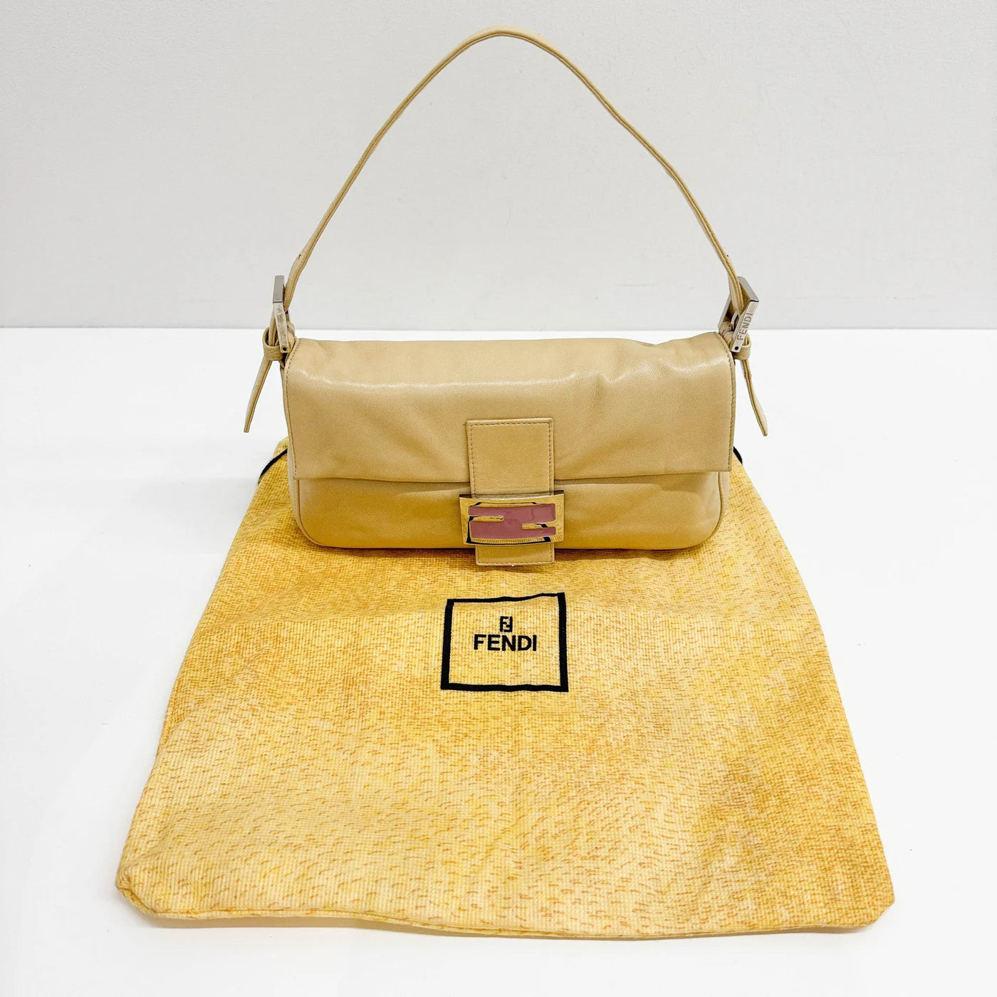 Light Brown Leather Baguette