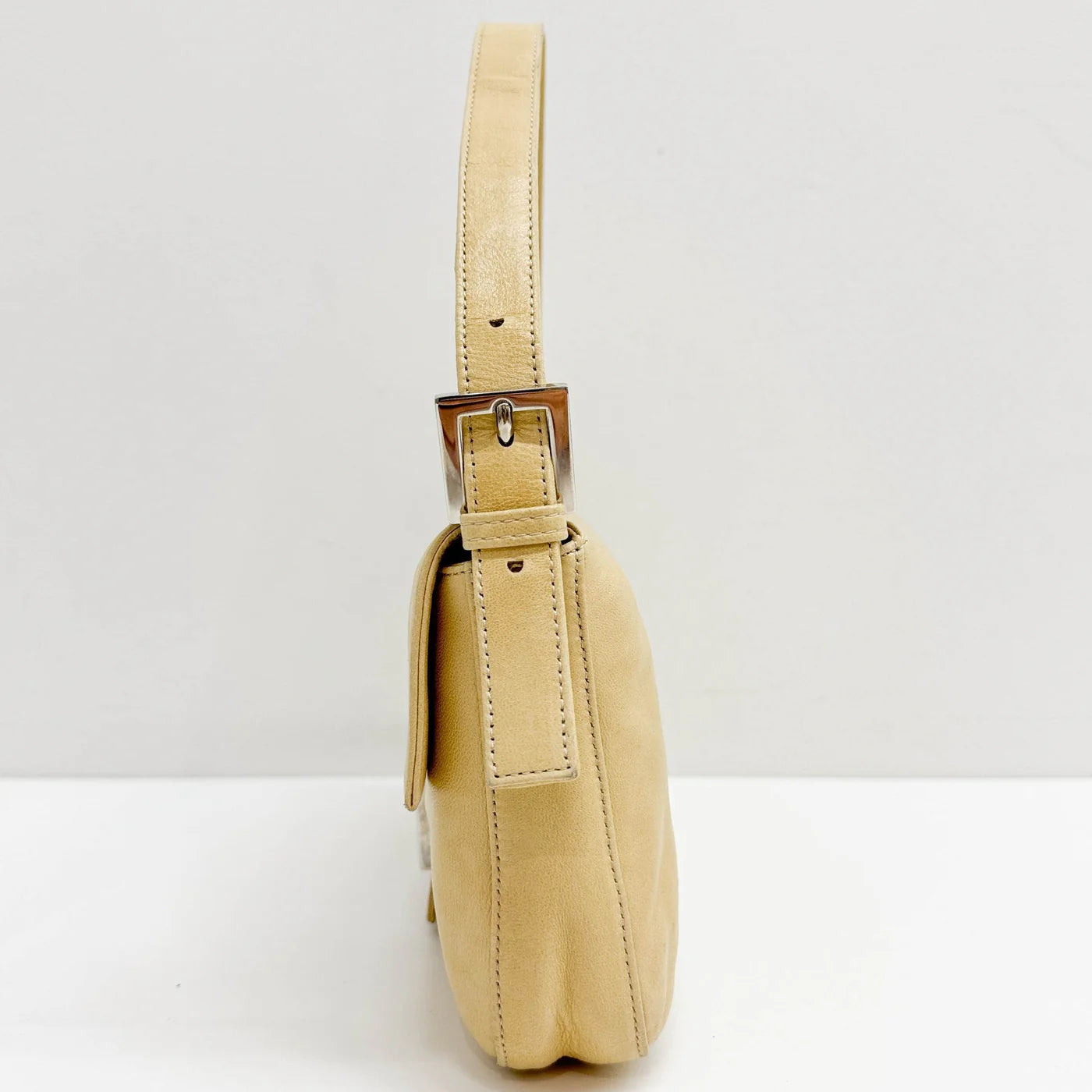 Light Brown Leather Baguette