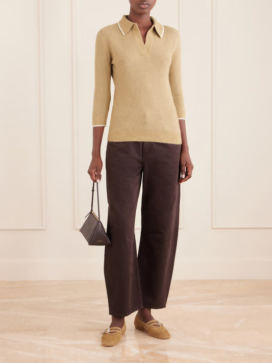 NATHALIE PULLOVER in Camel