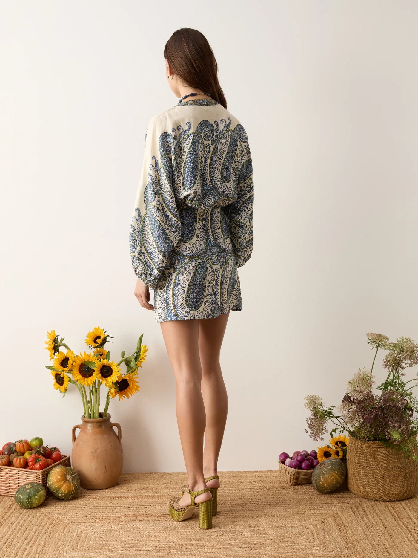Arcadia Paisley Robe Dress