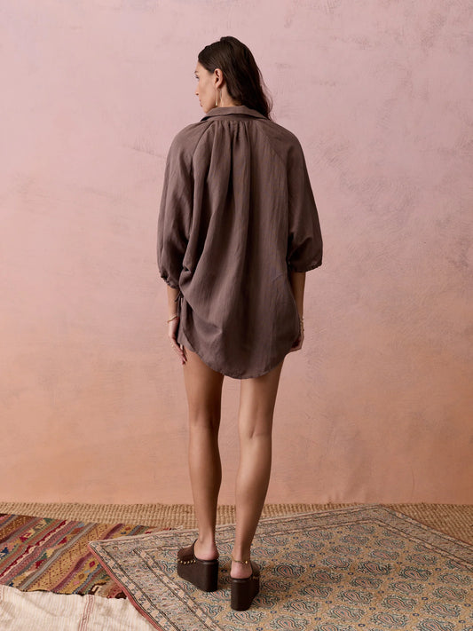 La Ponche Shirt in Mocha