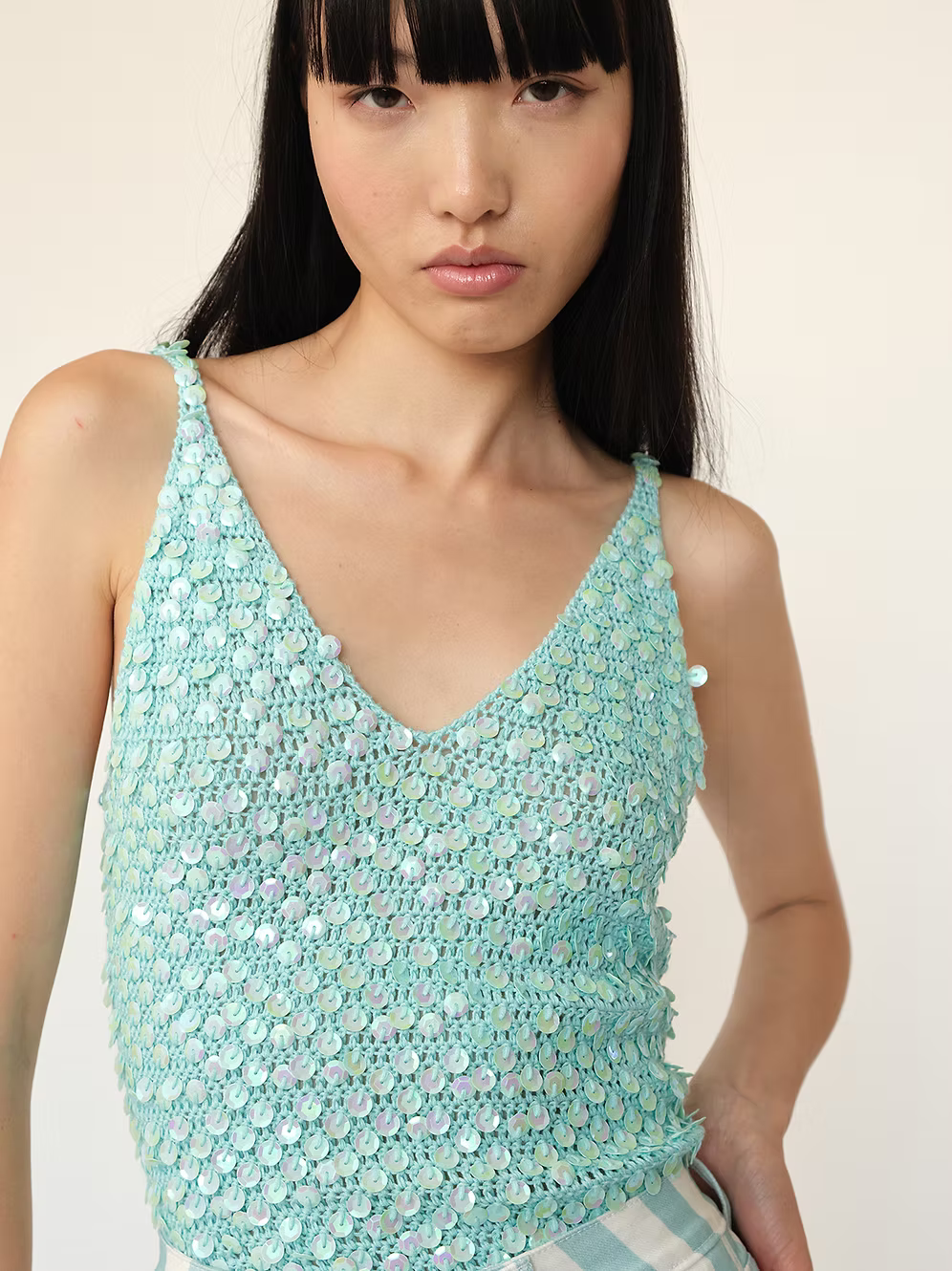 MACA SEQUIN TOP