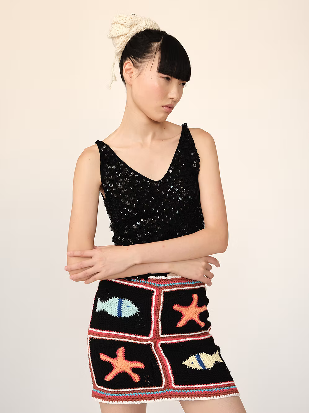 MACA SEQUIN TOP