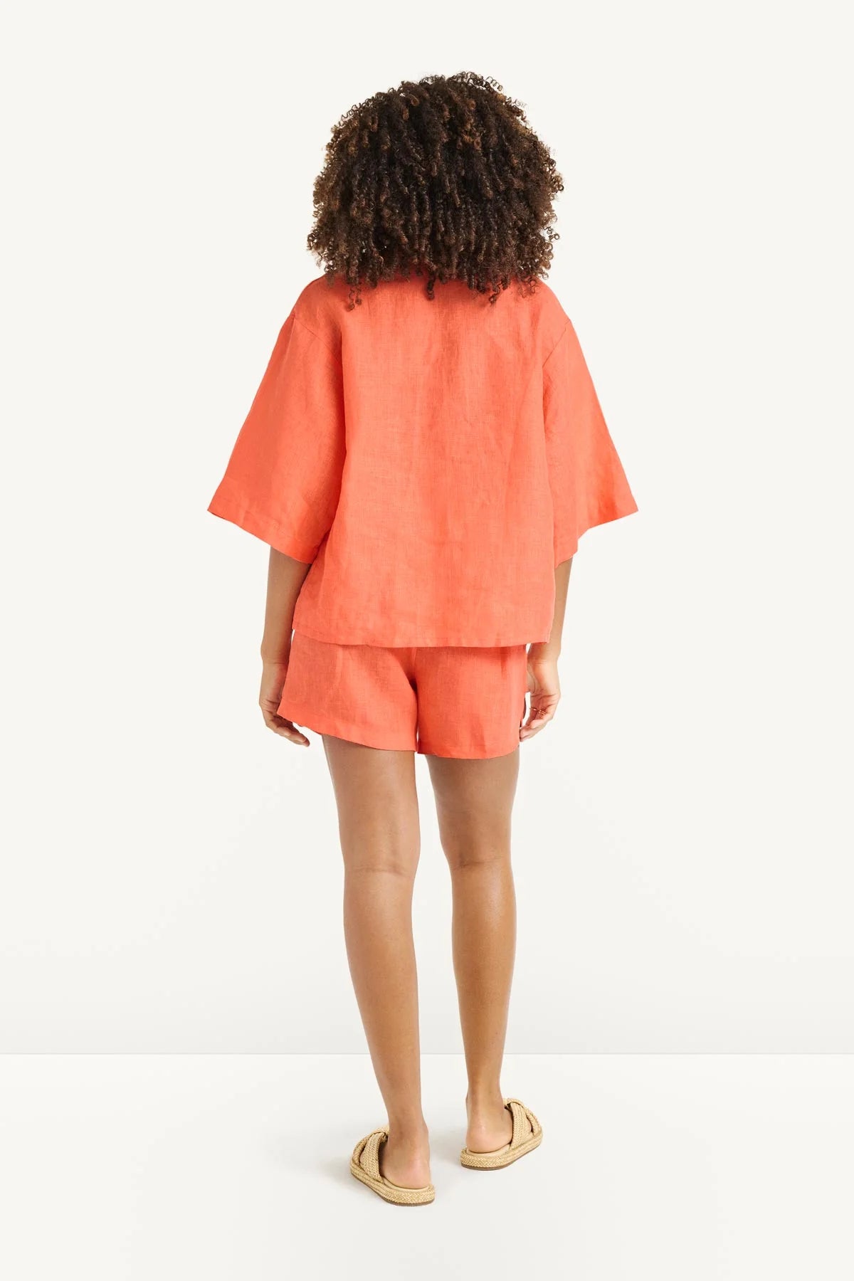 ROWAN RESORT SHIRT in Coral