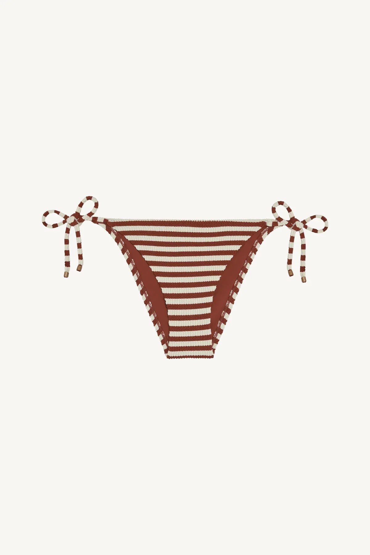 Red Ochre Stripe Bikini Set