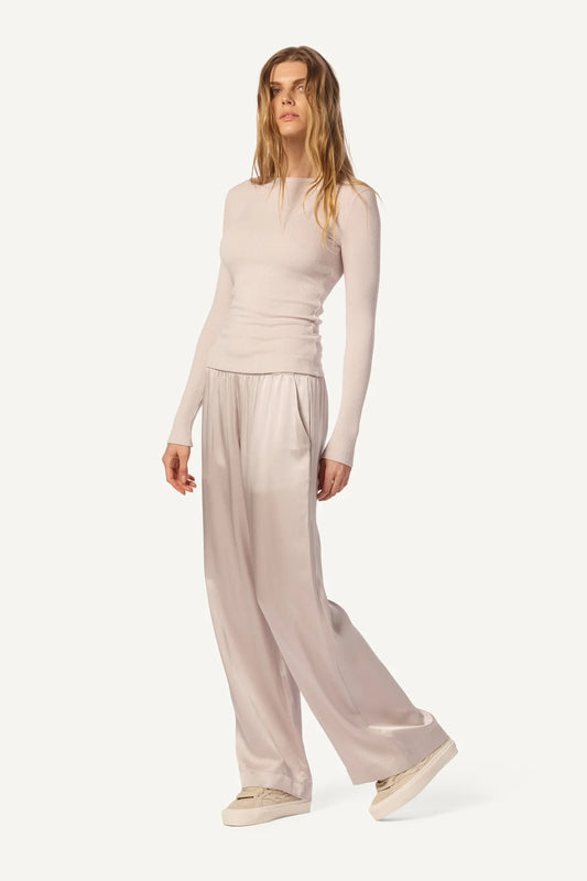 Brynn High Rise Pull on Wide in Rose