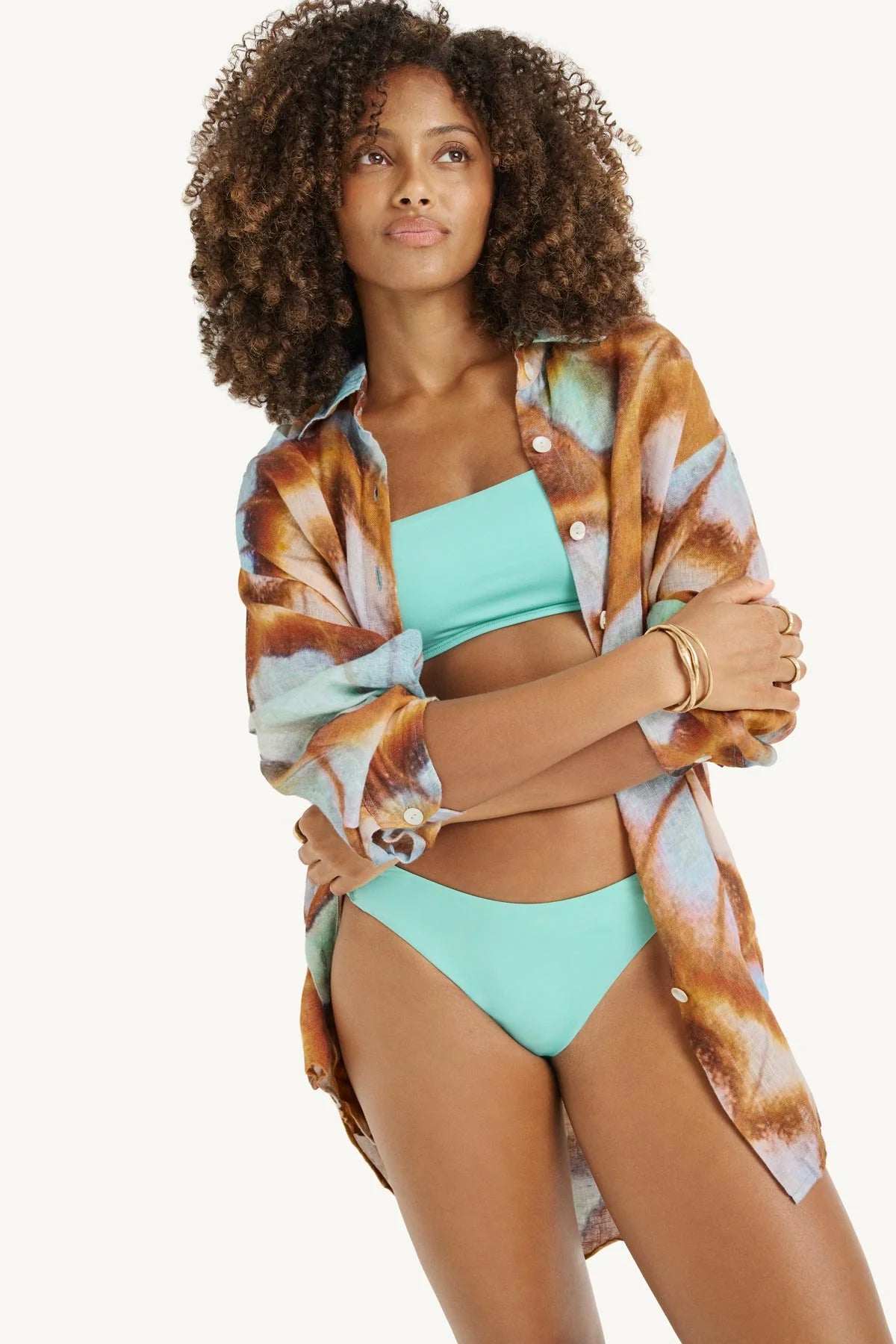 PLAYA BOYFRIEND SHIRT in Malachite Butterfly