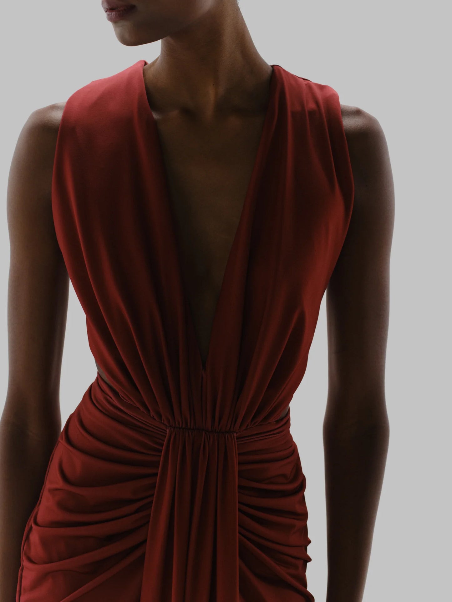 NIA MAXI DRESS in Vino