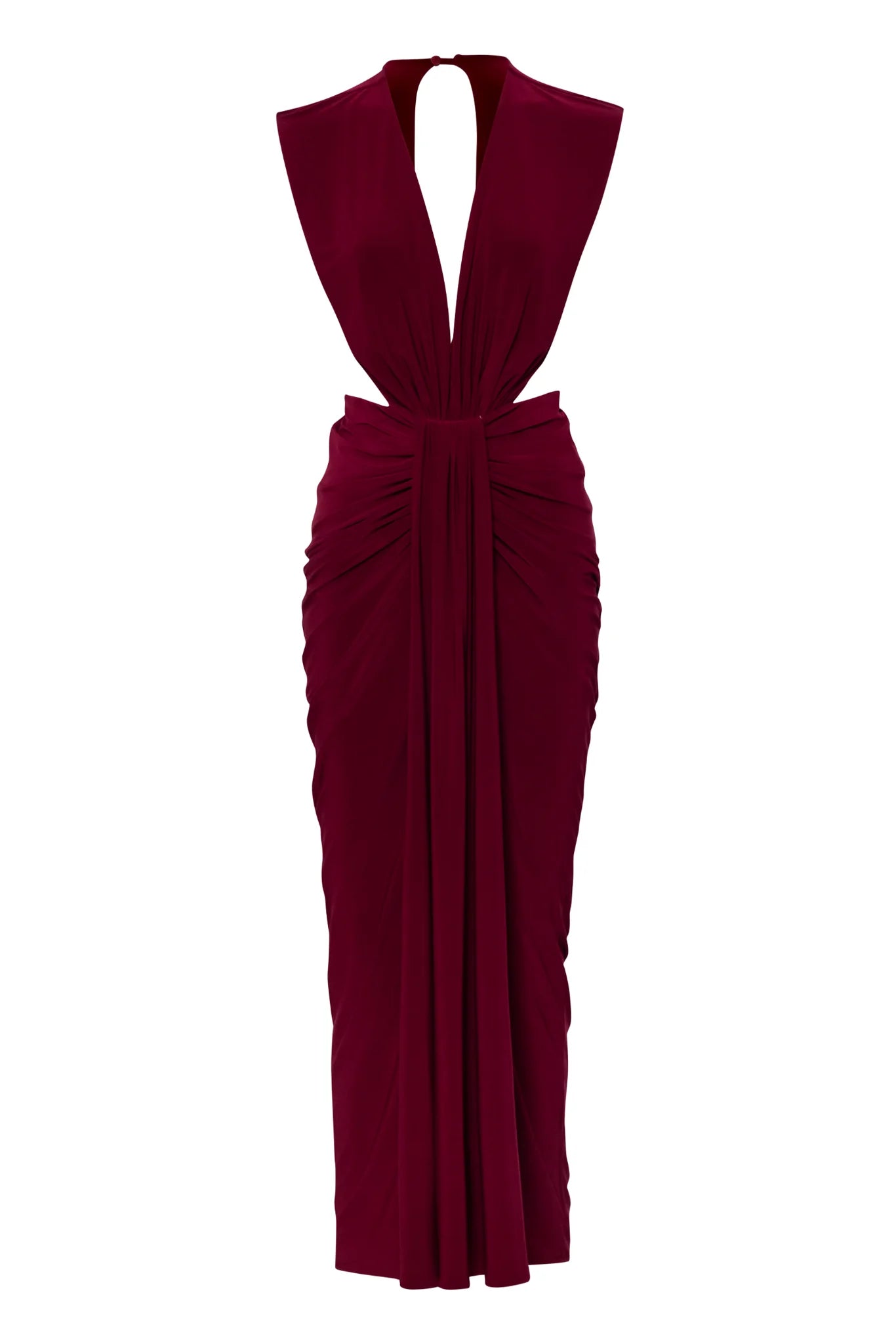NIA MAXI DRESS in Vino