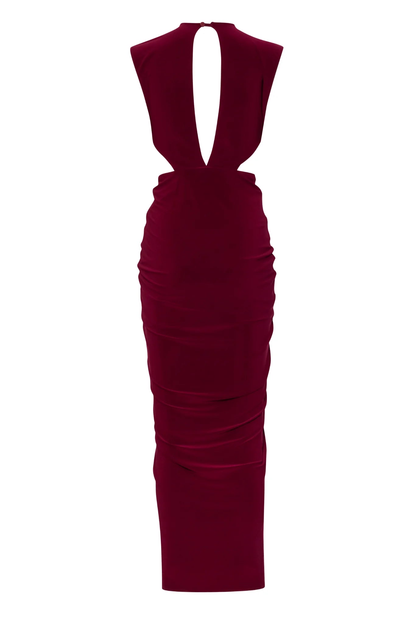 NIA MAXI DRESS in Vino
