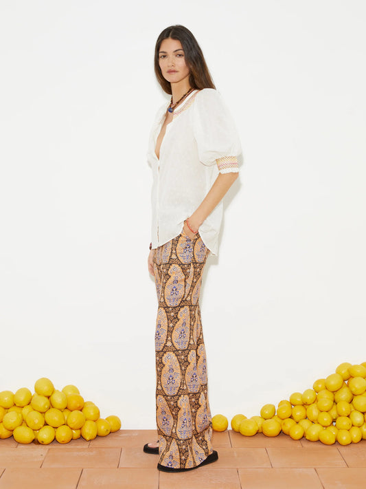 Lido Smocked Ss Blouse