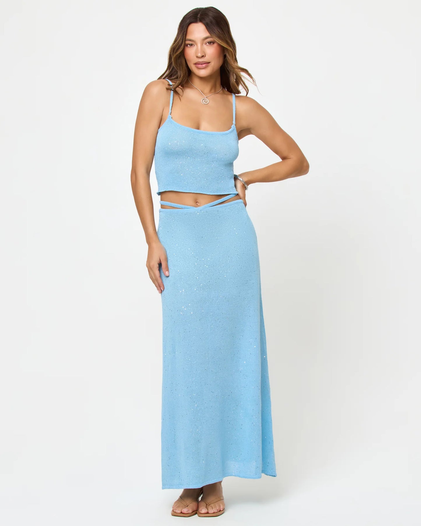 LAST LIGHT TOP in Sky Blue